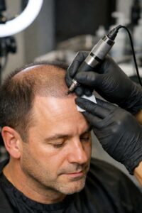 What is the process of getting a hair tattoo?